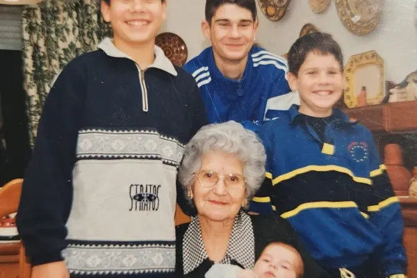 La Yaya with her grandchildren