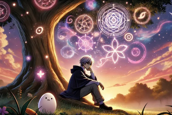 In deep thought in an ethereal world