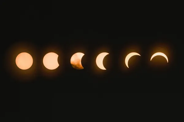 Clock face showing the passage of time